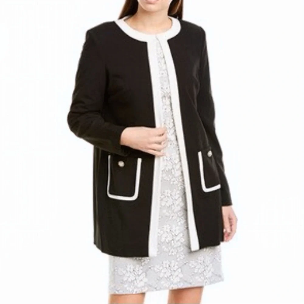 Karl Lagerfeld Contrast Trim Jacket - Picture 1 of 9